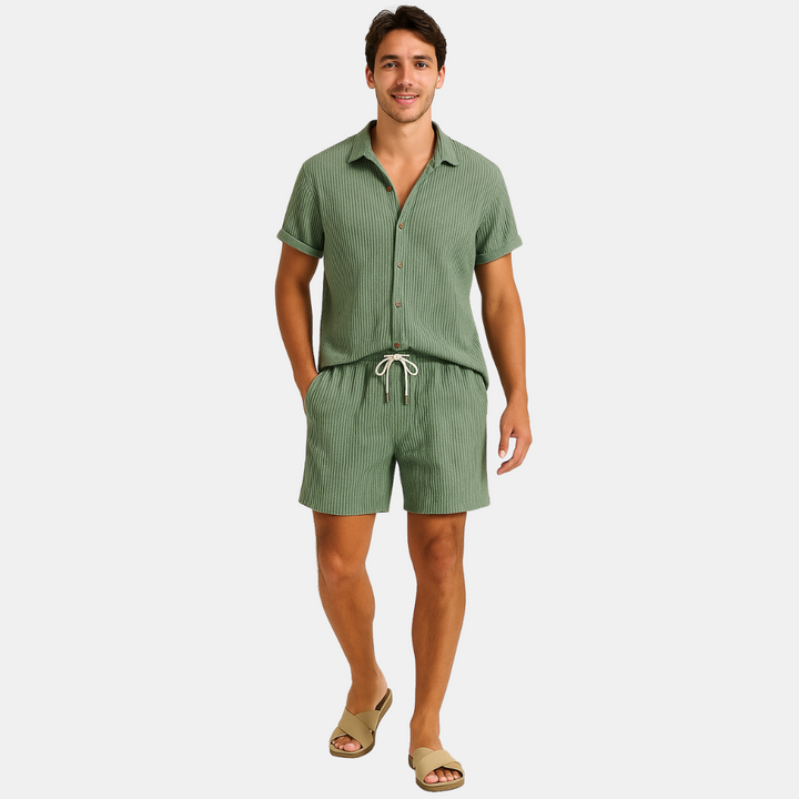 Zomerset Heren | Relaxed Ribpatroon &amp; Moeiteloze Stijl