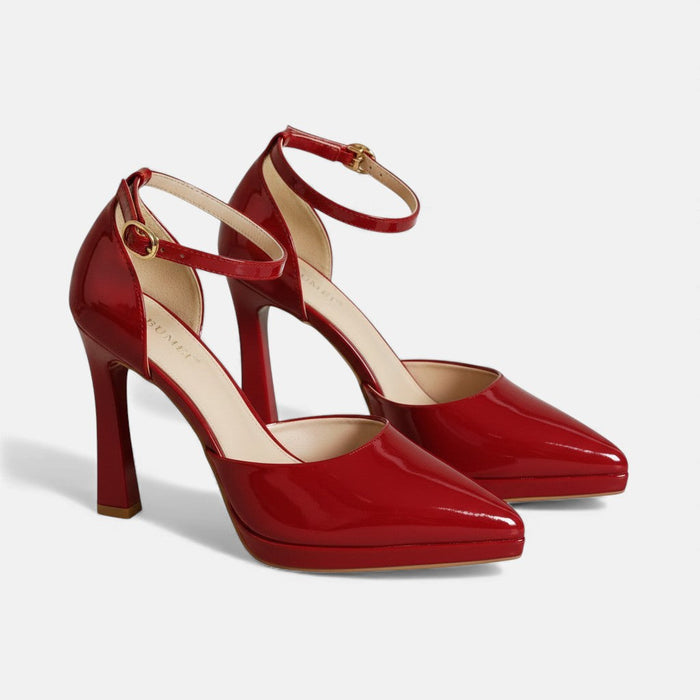 Dames Pumps met Enkelbandje en Puntige Neus