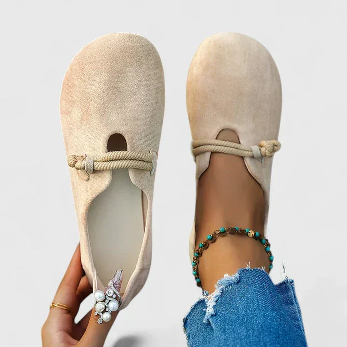 Dames Loafers met Koorddetail en Orthopedische Ondersteuning