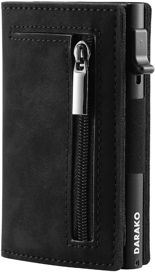 RFID Slim Wallet met Cardslide en Munthouder