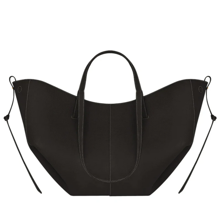 Dames Leren Tote Bag met Afneembare Schouderband